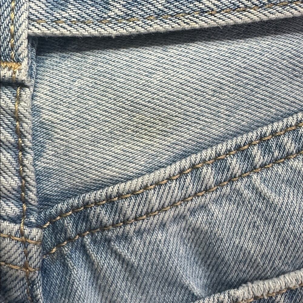 Levis Baggy Jeans Living Legend Light Wash Belted High Rise Wide Leg 30 - Picture 12 of 15